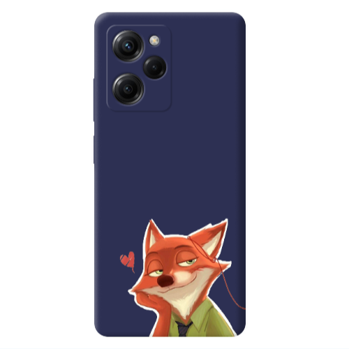 Xiaomi Poco X5 Pro Valentines 15 Dark blue Colored Silicone TPU Θήκη