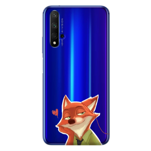 Huawei Nova 5 T Valentines 15 Transparent Silicone TPU Θήκη