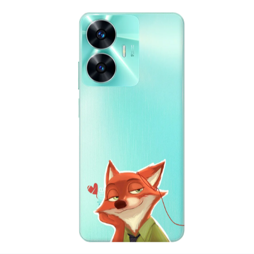 Realme C55 Valentines 15 Transparent Silicone TPU Θήκη