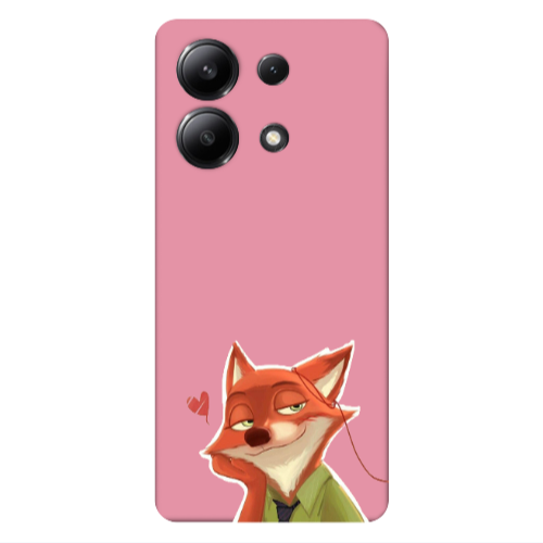 Xiaomi Redmi Note 13 4G Valentines 15 Pink Colored Silicone TPU Θήκη