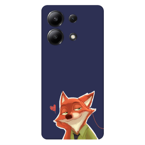 Xiaomi Redmi Note 13 4G Valentines 15 Dark blue Colored Silicone TPU Θήκη