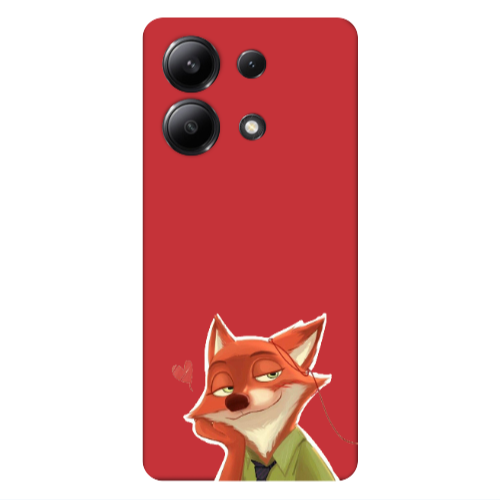 Xiaomi Redmi Note 13 4G Valentines 15 Red Colored Silicone TPU Θήκη