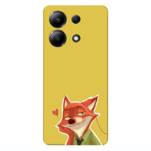 Xiaomi Redmi Note 13 4G Valentines 15 Yellow Colored Silicone TPU Θήκη