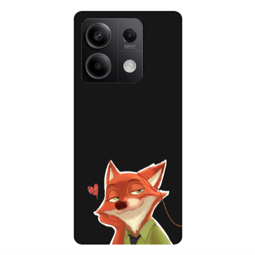 Xiaomi Redmi Note 13Pro 5G Valentines 15 Black Colored Silicone TPU Θήκη