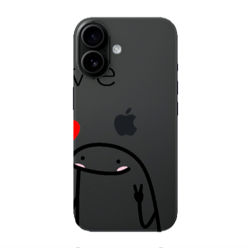 Apple Iphone 16 plus Love 2 Transparent Silicone TPU Θήκη