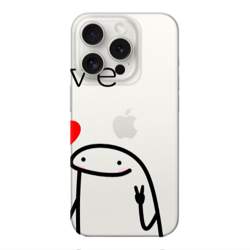 Apple Iphone 16 Pro Max Love 2 Transparent Silicone TPU Θήκη