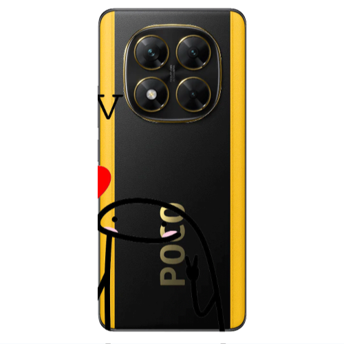 Xiaomi Poco X7 Love 2 Transparent Silicone TPU Θήκη