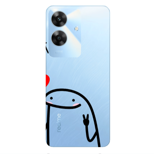 Realme Note 60 Love 2 Transparent Silicone TPU Θήκη