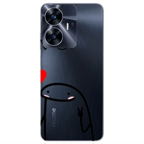 Realme Note 50 Love 2 Transparent Silicone TPU Θήκη