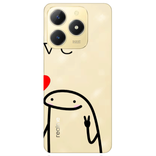Realme C61 Love 2 Transparent Silicone TPU Θήκη