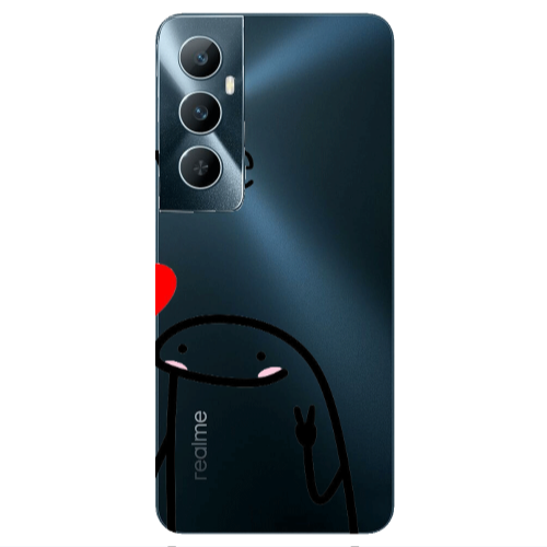 Realme C65 Love 2 Transparent Silicone TPU Θήκη