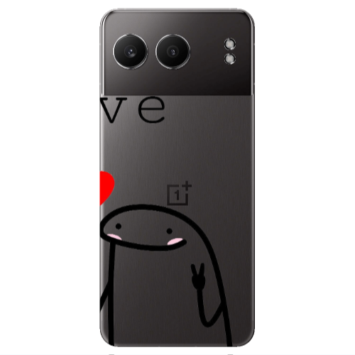 Oneplus Nord 4 Love 2 Transparent Silicone TPU Θήκη