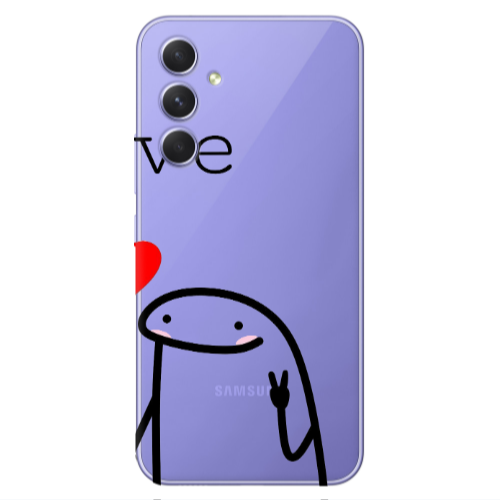Samsung A26 Love 2 Transparent Silicone TPU Θήκη
