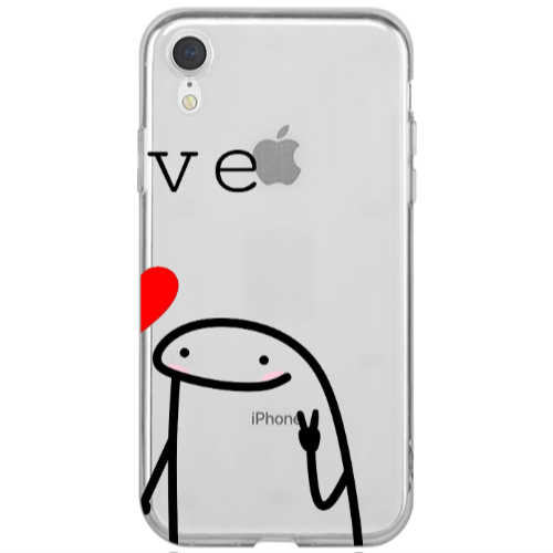 Apple iPhone Xr Love 2 Transparent Silicone TPU Θήκη