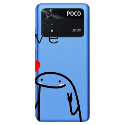Xiaomi Poco M4 Pro 4G Love 2 Transparent Silicone TPU Θήκη