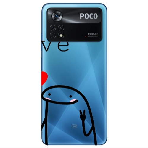 Xiaomi Poco X4 Pro Love 2 Transparent Silicone TPU Θήκη