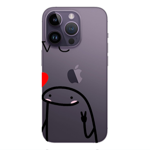 Apple iPhone 14 Pro  Love 2 Transparent Silicone TPU Θήκη