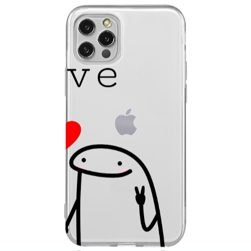 Apple iPhone 12 Pro Love 2 Transparent Silicone TPU Θήκη