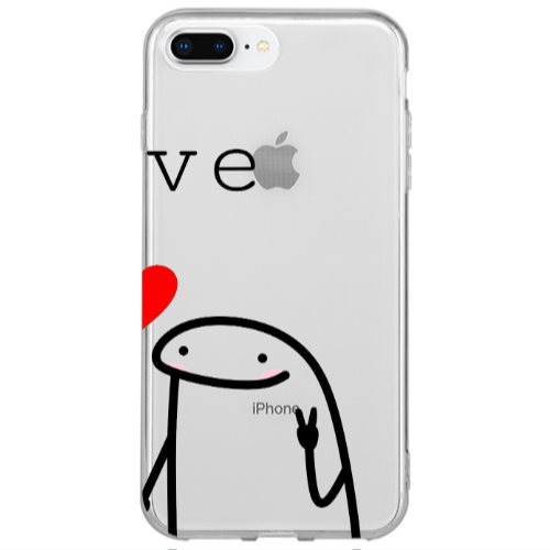 Apple iPhone 7 Plus Love 2 Transparent Silicone TPU Θήκη