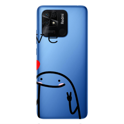 Xiaomi Poco C40 Love 2 Transparent Silicone TPU Θήκη