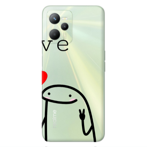 Realme C35 Love 2 Transparent Silicone TPU Θήκη