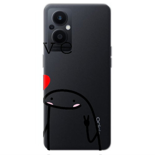 Oppo Reno 7 Lite Love 2 Transparent Silicone TPU Θήκη