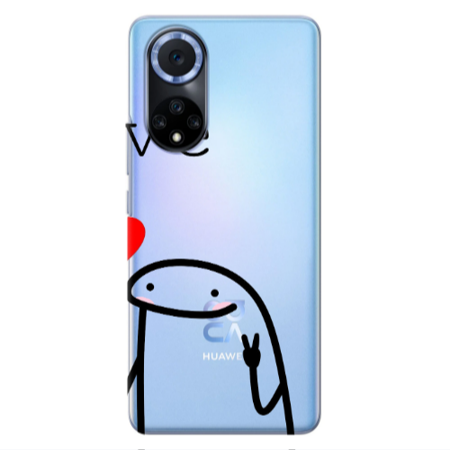 Huawei Nova 9 Love 2 Transparent Silicone TPU Θήκη