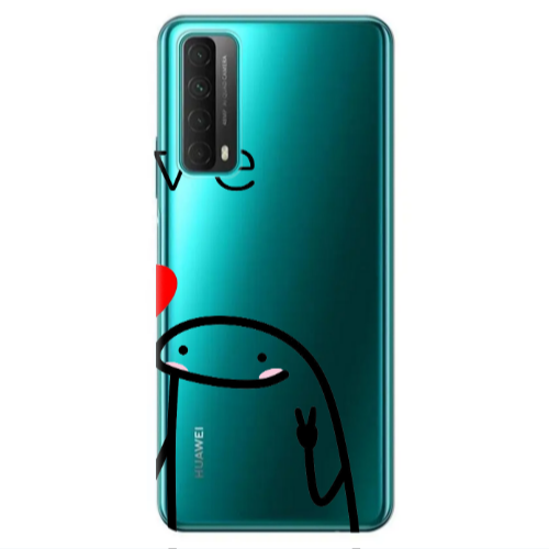 Huawei P Smart 2021 Love 2 Transparent Silicone TPU Θήκη