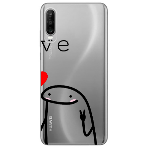 Huawei P30 Love 2 Transparent Silicone TPU Θήκη