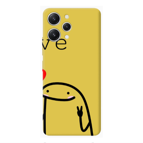 Xiaomi Redmi 12 Love 2 Yellow Colored Silicone TPU Θήκη
