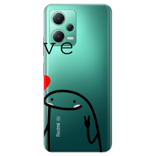 Xiaomi Redmi Note 12 Pro Plus 5G Love 2 Transparent Silicone TPU Θήκη