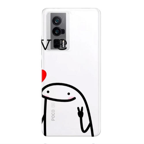 Xiaomi Poco F5 Pro Love 2 Transparent Silicone TPU Θήκη