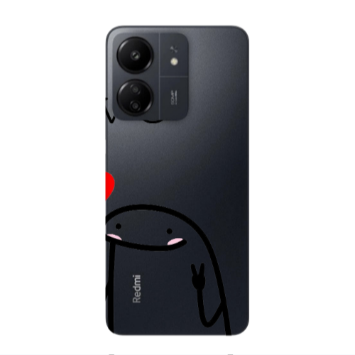 Xiaomi Redmi 13C Love 2 Transparent Silicone TPU Θήκη