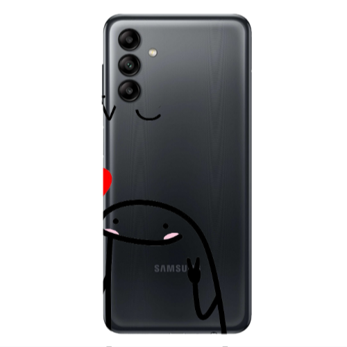 Samsung A13 5G Love 2 Transparent Silicone TPU Θήκη