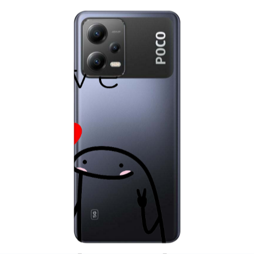 Xiaomi Poco X5 Love 2 Transparent Silicone TPU Θήκη