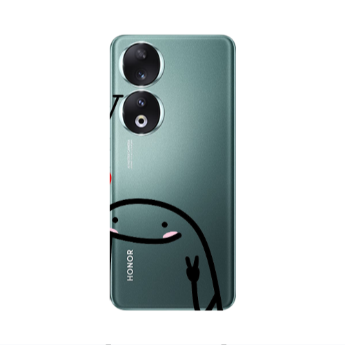 Honor 90 5G Love 2 Transparent Silicone TPU Θήκη