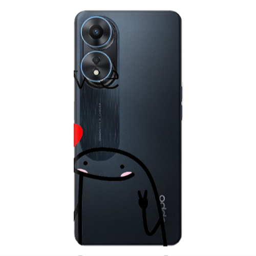 Oppo A 98 Love 2 Transparent Silicone TPU Θήκη