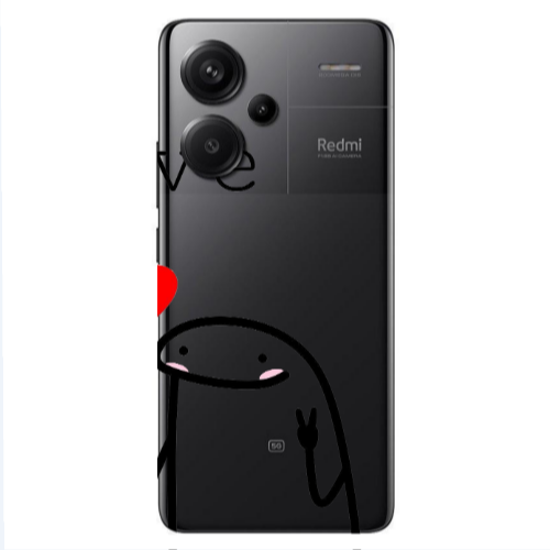Xiaomi Redmi Note 13 Pro+ 5G  Love 2 Transparent Silicone TPU Θήκη