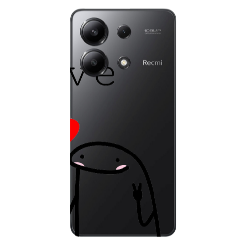Xiaomi Redmi Note 13 4G Love 2 Transparent Silicone TPU Θήκη