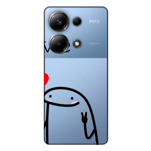 Xiaomi Poco M6 Pro 4G Love 2 Transparent Silicone TPU Θήκη