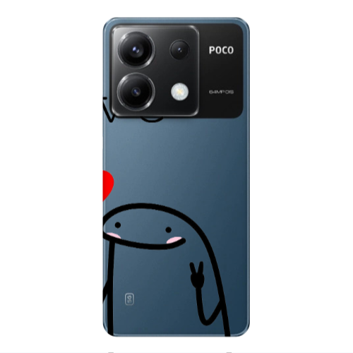 Xiaomi Poco X6 5G Love 2 Transparent Silicone TPU Θήκη