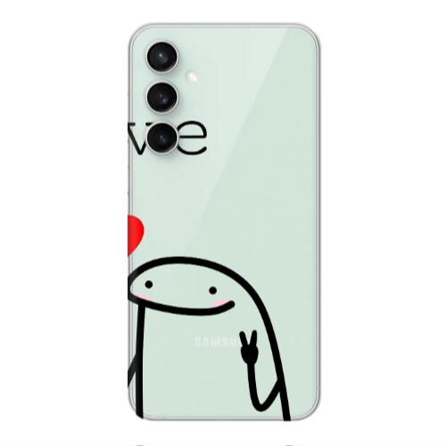 Samsung S24 Plus Love 2 Transparent Silicone TPU Θήκη