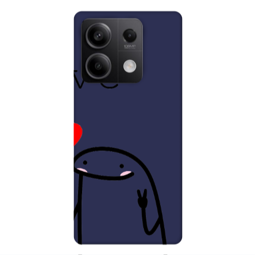 Xiaomi Redmi Note 13Pro 5G Love 2 Dark blue Colored Silicone TPU Θήκη