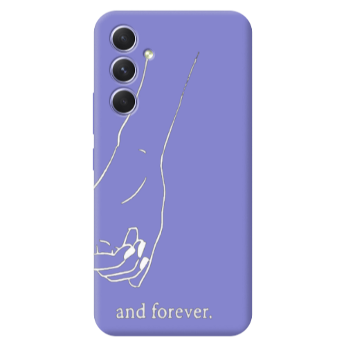 Samsung A56 And forewer Purple Colored Silicone TPU Θήκη