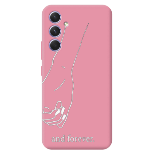 Samsung A56 And forewer Pink Colored Silicone TPU Θήκη