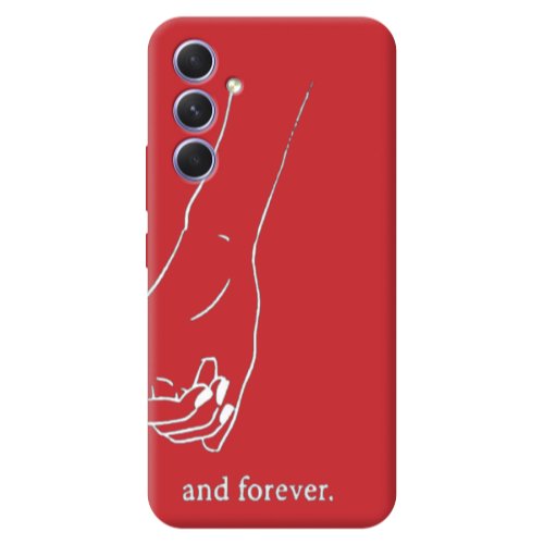 Samsung A56 And forewer Red Colored Silicone TPU Θήκη