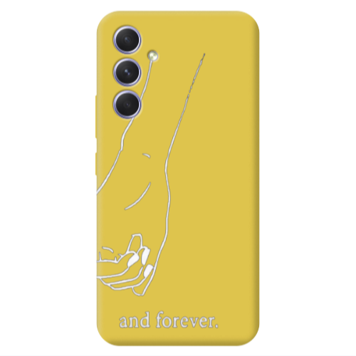 Samsung A56 And forewer Yellow Colored Silicone TPU Θήκη