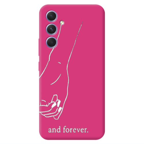 Samsung A54 And forewer Fuchsia Colored Silicone TPU Θήκη