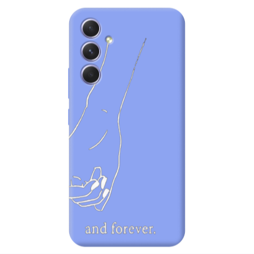 Samsung A54 And forewer Light Purple Colored Silicone TPU Θήκη