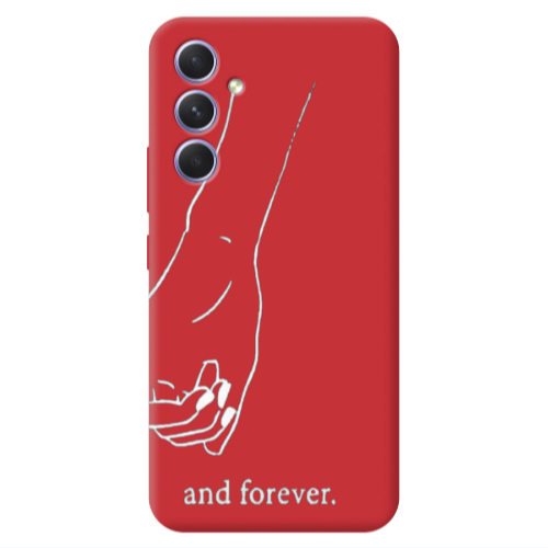 Samsung A54 And forewer Red Colored Silicone TPU Θήκη